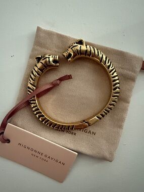 Mignonne Gavigan tiger scuff gold